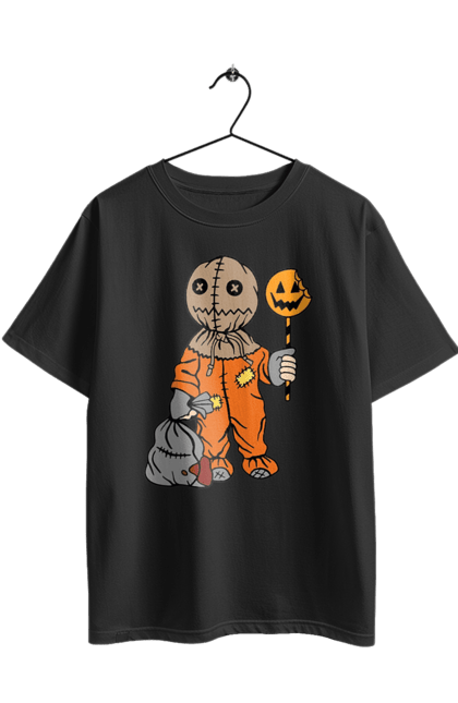 Oversized t-shirt with prints Halloween. Costume, halloween, holiday, october, october 31, pumpkin, sweets, trick or treat. 2070702