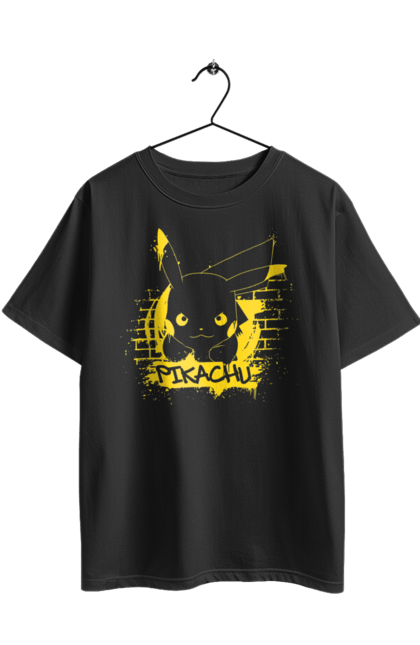 Футболка оверсайз з принтом "Пікачу". Nintendo, pikachu, pokemon, аніме, гра, манга, пікачу, покемон. 2070702