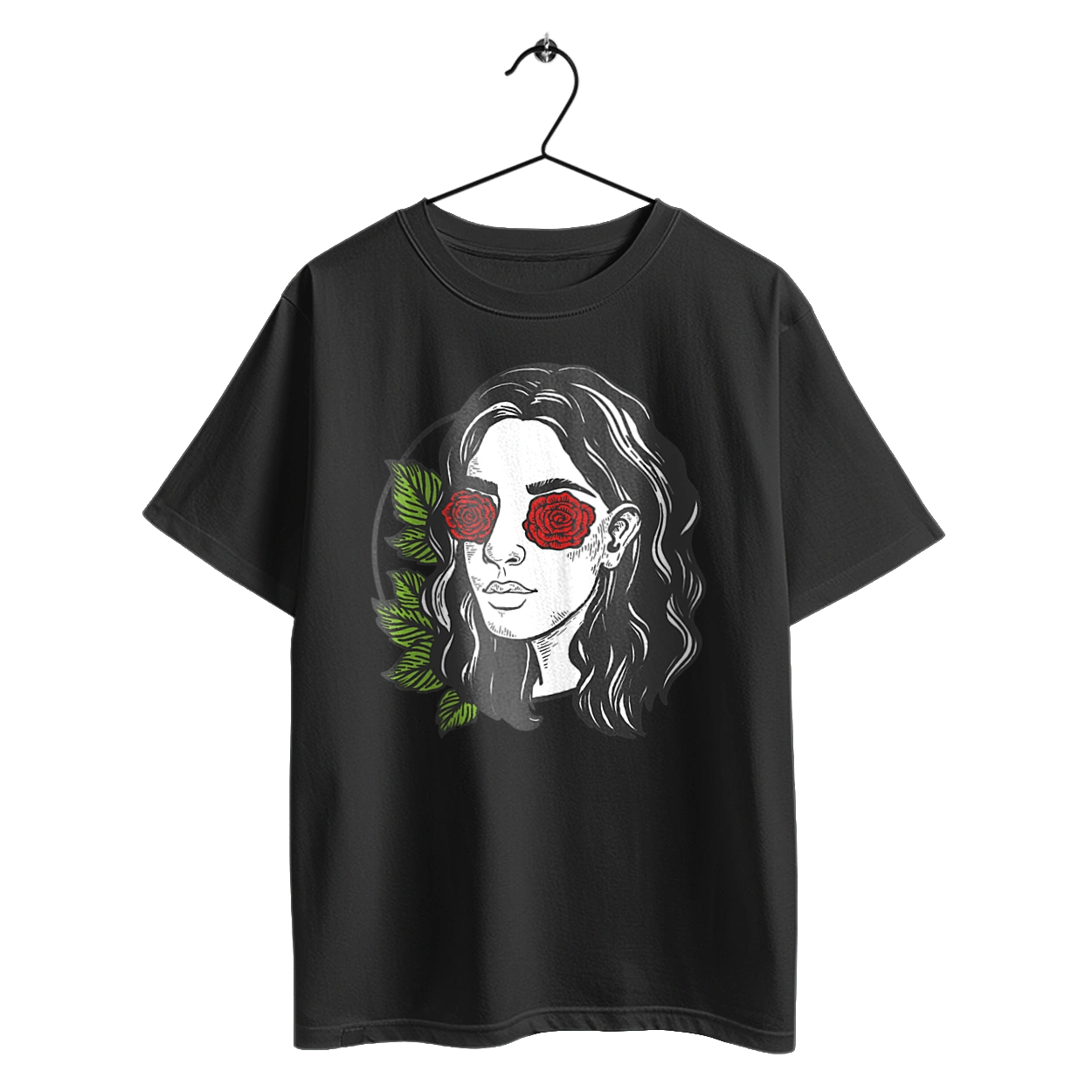 Girl With Roses In The Eyes