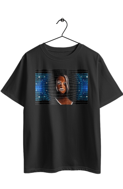 Футболка оверсайз з принтом "Штучний Розум". Айті, айтішник, гик, жінка, знання, інженер, інтелект, кібер, кібернетика, кіборг, код, комп, комп`ютерник, кристал, машинне навчання, мікросхема, мозок, портрет, програміст, професіонал, професія, розробник, розум, світиться, світло, хакер, чіп, штучний інтелект, штучний розум. 2070702