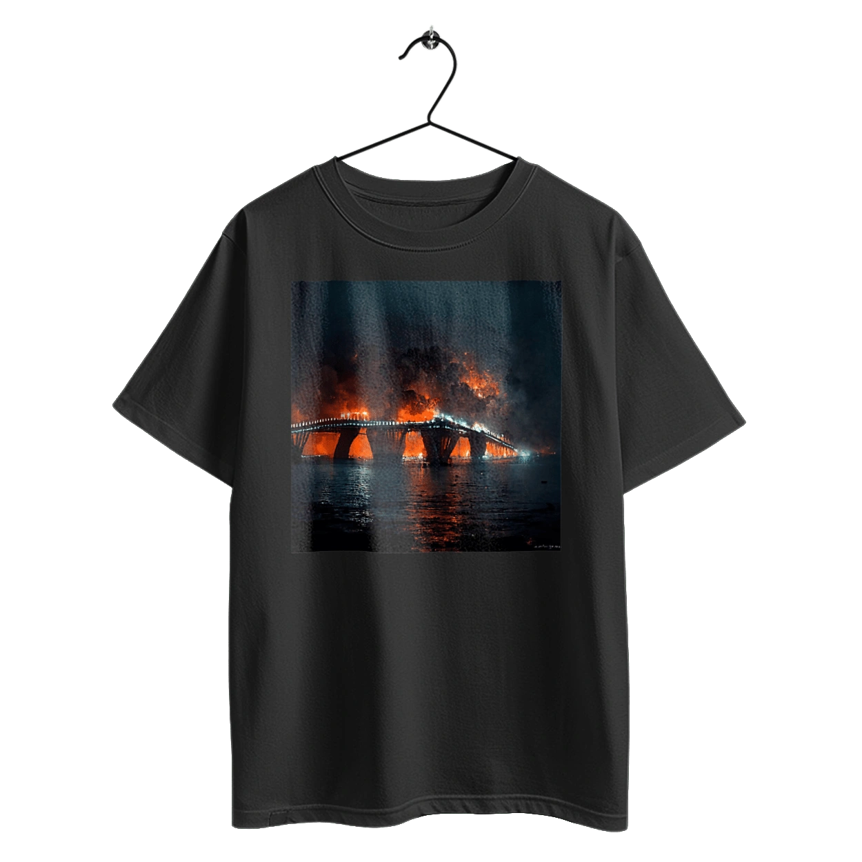 The Crimean bridge is on fire