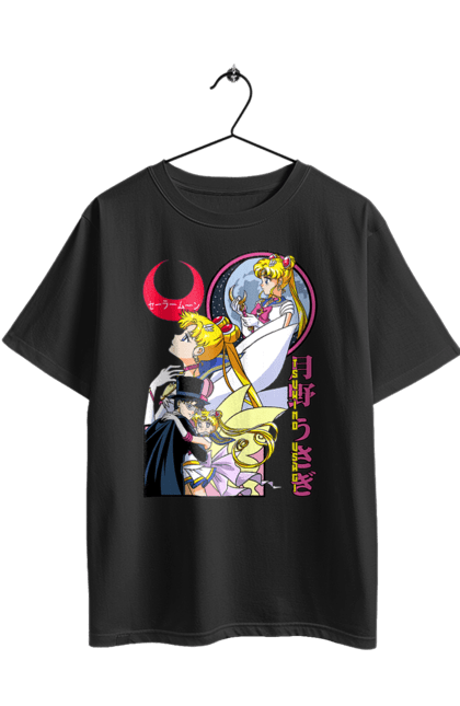 Футболка оверсайз з принтом "Сейлор Мун". Sailor moon, usagi tsukino, аніме, драма, махо-сьодзьо, сейлор мун, серіал, усагі цукіно. 2070702