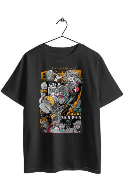 Футболка оверсайз з принтом "Винищувач Демонів Тенген". Anime, demon slayer, kimetsu no yaiba, manga, аніме, винищувач демонів, манга, серіал, тенген узуй, узуй. 2070702