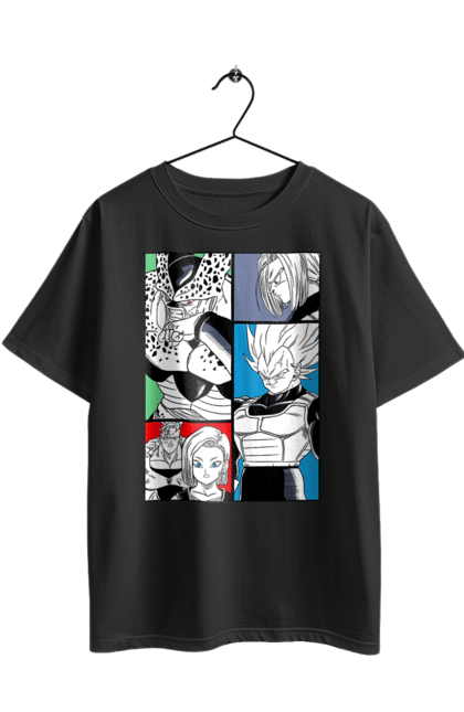 Футболка оверсайз з принтом "Перли дракона". Anime, dragon ball, goku, manga, vegeta, аніме, вегета, гоку, манга, перли дракона. 2070702