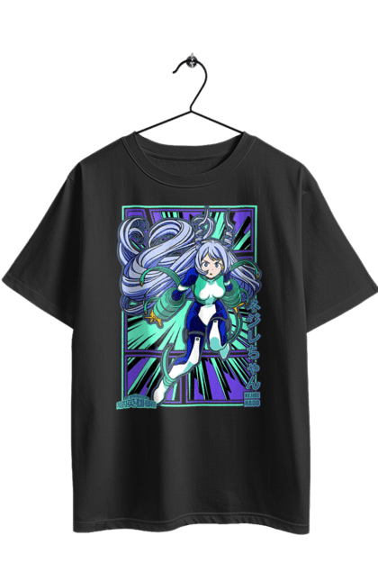 Футболка оверсайз з принтом "Неджире Хадо". My hero academia, nejire chan, nejire hado, wonder hero, академія юей, аніме, манга, моя геройська академія, неджире хадо. 2070702