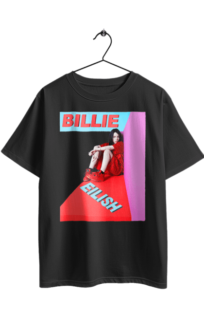Футболка оверсайз з принтом "Біллі Айліш". Біллі айліш, логотип біллі айліш, принт біллі айліш, співачка біллі айліш. 2070702