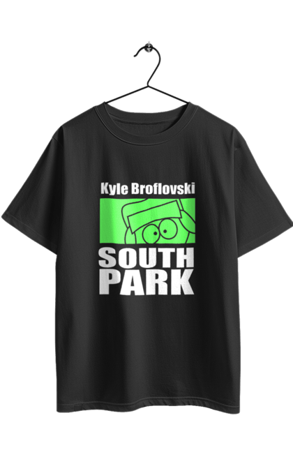 Футболка оверсайз з принтом "Південний парк Кайл". Kyle, kyle broflovski, south park, кайл, кайл брофловскі, мультсеріал, південний парк. 2070702