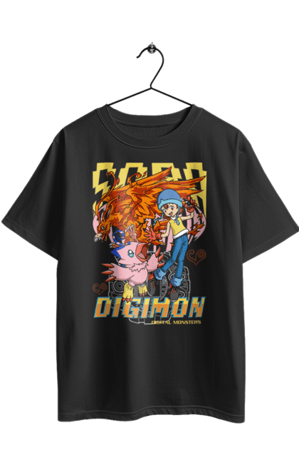 Футболка оверсайз з принтом "Digimon Сора Такеноучі". Bandai, digimon, digital monsters, sora takenouchi, аніме, віртуальні вихованці, манга, медіафраншиза, сора такеноучі. 2070702