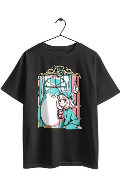 Футболка оверсайз з принтом "Сім'я шпигуна Аня". Spy x family, аниме, аня, йор, лойд, манга, сім я шпигуна. 2070702