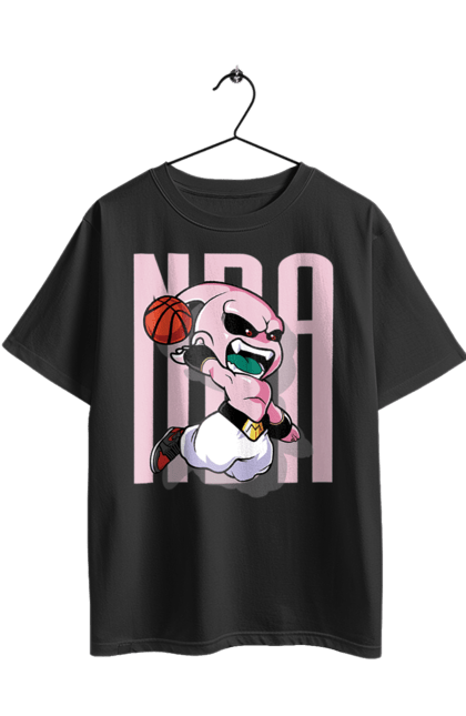 Oversized t-shirt with prints Dragon Ball Majin Buu. Anime, antagonist, dragon ball, majin buu, manga, tv series. 2070702