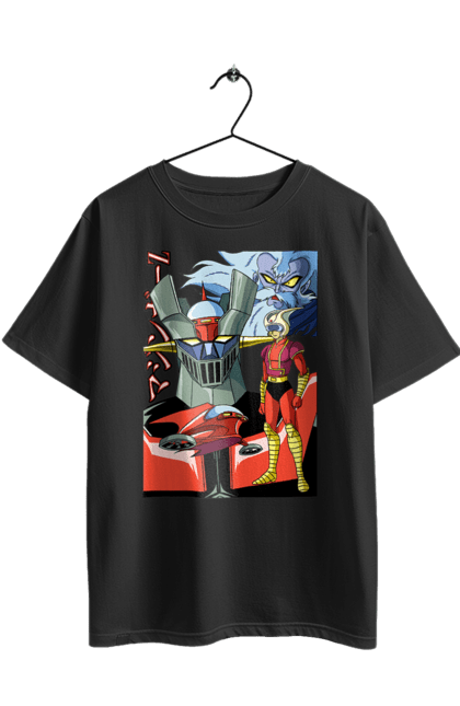 Футболка оверсайз з принтом "Mazinger Z Грендайзер". Goldorak, goldrake, grendizer, mazinger z, mecha, аніме, грендайзер, манга, меха, роботи. 2070702