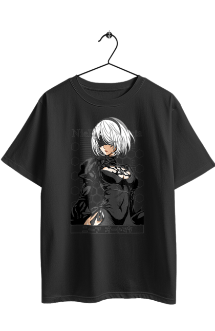 Футболка оверсайз з принтом "Nier: Automata 2B". Executioner, nier: automata, platinum games, yorha, відеогра, гра, персонаж. 2070702