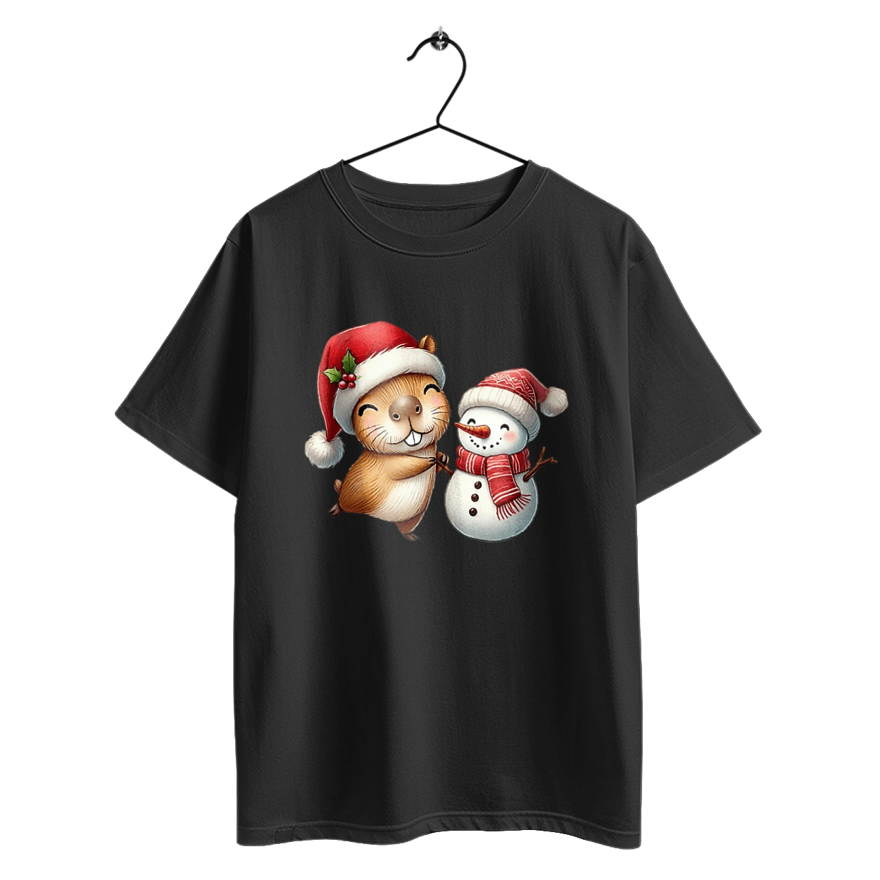 Капібара та сніговик