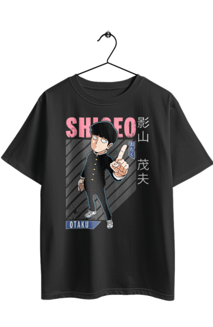 Футболка оверсайз з принтом "Mob Psycho 100". Anime, manga, mob psycho 100, shigeo kageyama, аніме, манга, моб, моб-вар ят 100, сігео кагеяма, шіґео каґеяма. 2070702