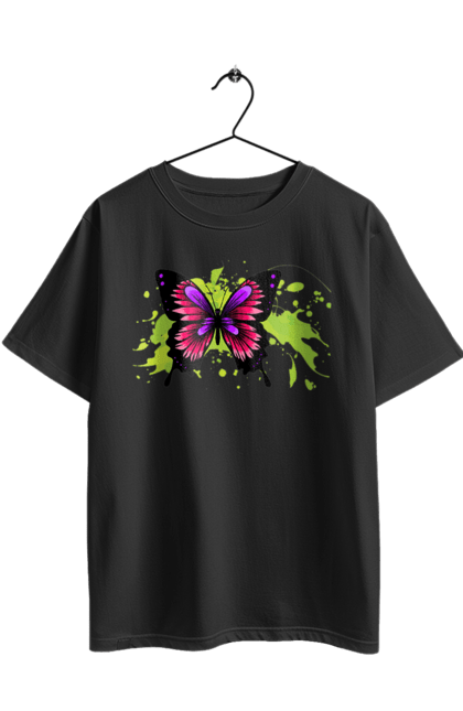 Футболка оверсайз з принтом "Рожевий Метелик". Метелик. 2070702