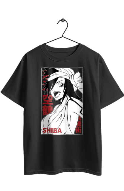 Футболка оверсайз з принтом "Бліч Куукаку Шиба". Anime, bleach, kūkaku shiba, manga, аніме, бліч, куукаку шиба, манга. 2070702