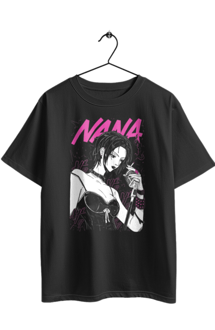 Футболка оверсайз з принтом "Nana Нана Осакі". Black stones, nana, nana osaki, аніме, бласт, манга, музика, музичний гурт, нана осакі, співачка. 2070702