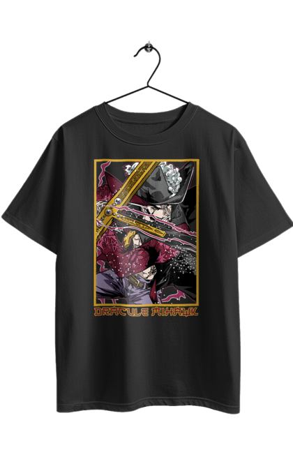 Футболка оверсайз з принтом "Ван Піс Дракуль Міхок". Dracule mihawk, mihawk, one piece, аніме, ван пис, ван піс, дракуль міхок, манга, міхок. 2070702