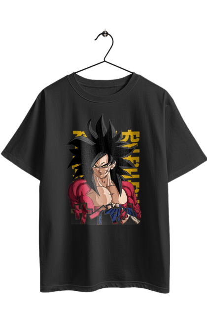 Oversized t-shirt with prints Dragon Ball Son Goku. Anime, dragon ball, goku, manga, son goku, tv series. 2070702