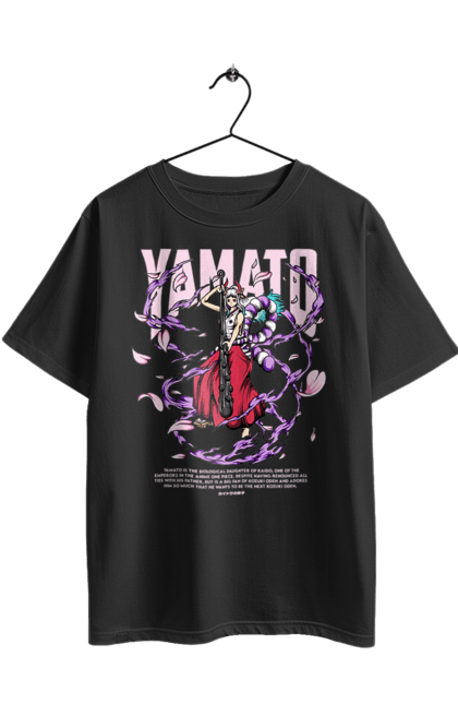 Футболка оверсайз з принтом "Ван Піс Ямато". One piece, straw hat pirates, yamato, аніме, ван піс, великий куш, манга, пірати, ямато. 2070702