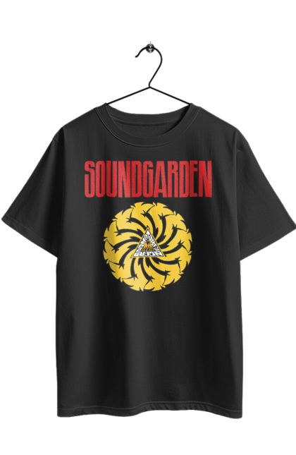Футболка оверсайз з принтом "Soundgarden". Sound garden, soundgarden, альтернативний рок, гранж, група, метал, музика, рок, хард рок. 2070702