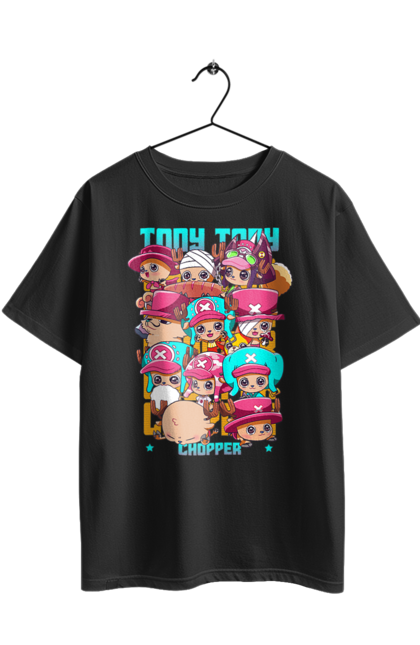 Футболка оверсайз з принтом "Ван Піс Тоні Тоні Чоппер". One piece, аніме, ван пис, манга, пригоди, ранобе, серіал, тоні тоні чоппер, фентезі. 2070702