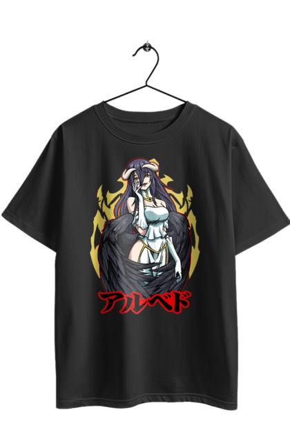 Футболка оверсайз з принтом "Оверлорд Альбедо". Albedo, overlord, альбедо, аніме, доглядач вартових, оверлорд, серіал. 2070702