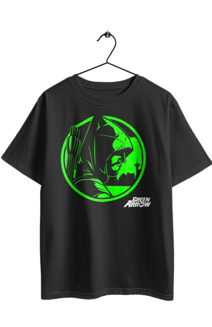 Oversized t-shirt with prints Green Arrow. Comics, dc comics, green arrow, oliver jonas, ollie. 2070702
