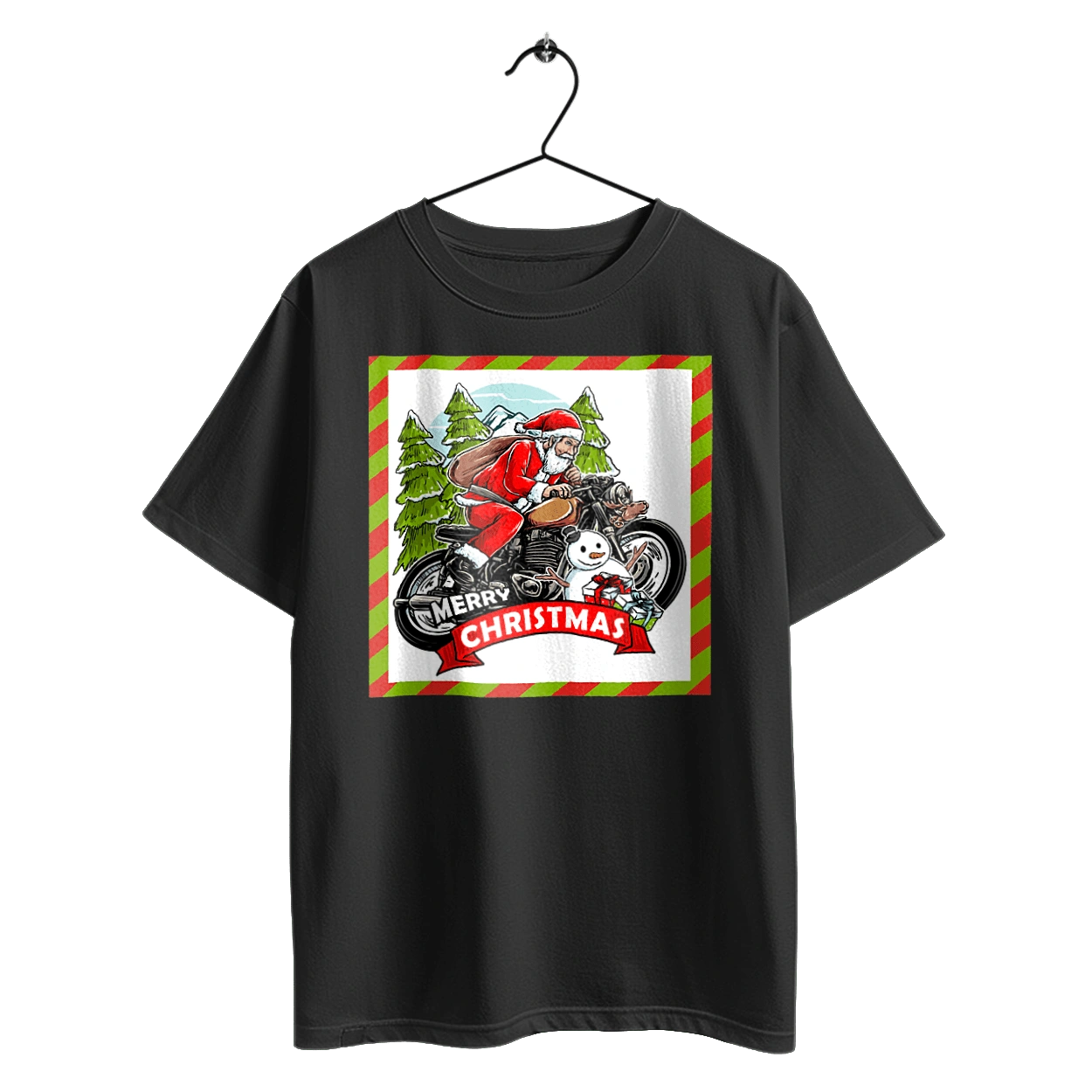 Santa on a motorcycle