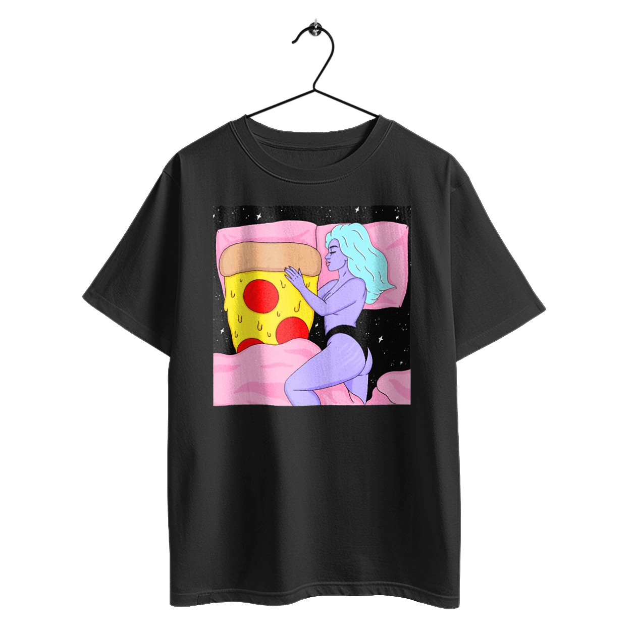 Фіолетова Дівчина І Піца