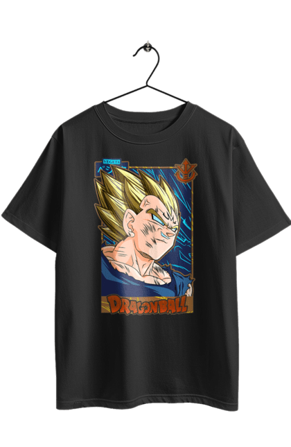 Футболка оверсайз з принтом "Перли дракона Вегета". Anime, dragon ball, goku, majin vegeta, manga, vegeta, аніме, вегета, манга, перли дракона. 2070702