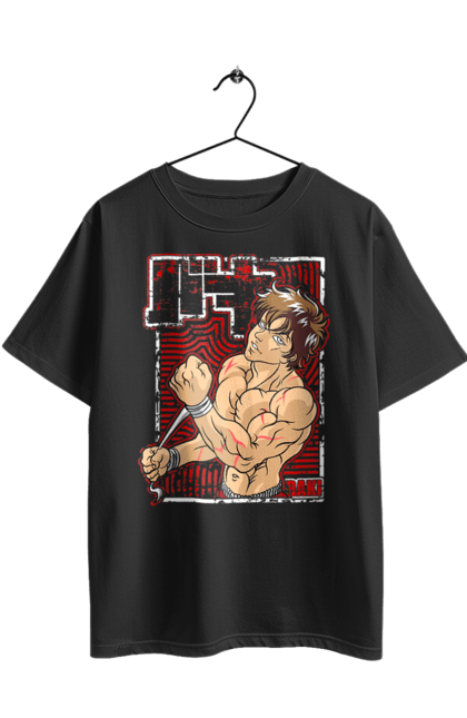 Футболка оверсайз з принтом "Боєць Баки". Anime, hanma baki, manga, аніме, боєць баки, бойові мистецтва, манга, серіал. 2070702