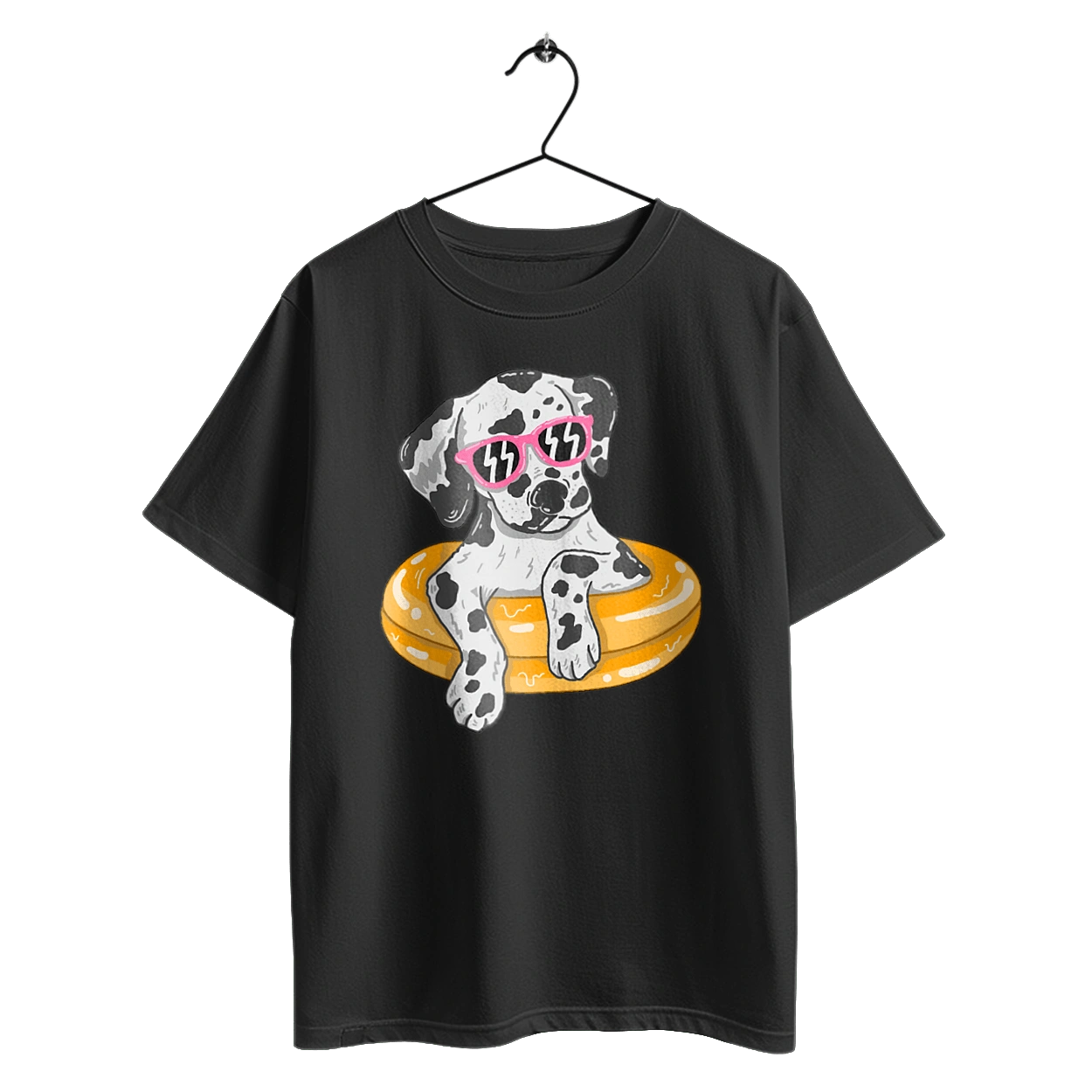 Dalmatian Swims In A Circle