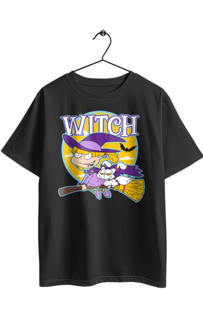 Футболка оверсайз з принтом "Невгамовні Анжеліка Піклз". Nickelodeon, rugrats, анжеліка піклс, мультсеріал, невгамовні, невгамовні дітки. 2070702