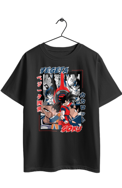 Футболка оверсайз з принтом "Перли дракона". Anime, dragon ball, goku, manga, vegeta, аніме, вегета, гоку, манга, перли дракона. 2070702