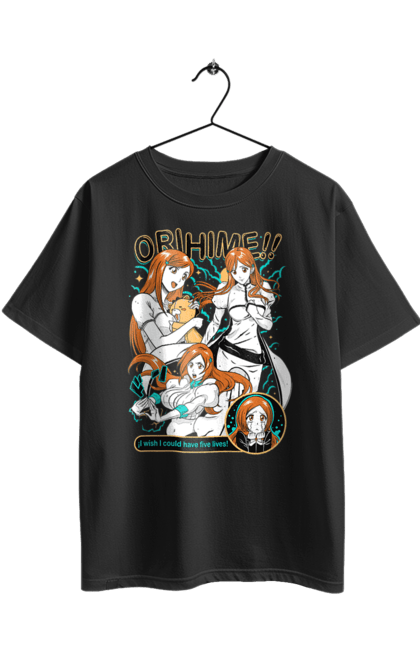 Футболка оверсайз з принтом "Бліч Іноуе Оріхіме". Anime, bleach, manga, orihime inoue, аніме, бліч, іноуе оріхіме, манга. 2070702
