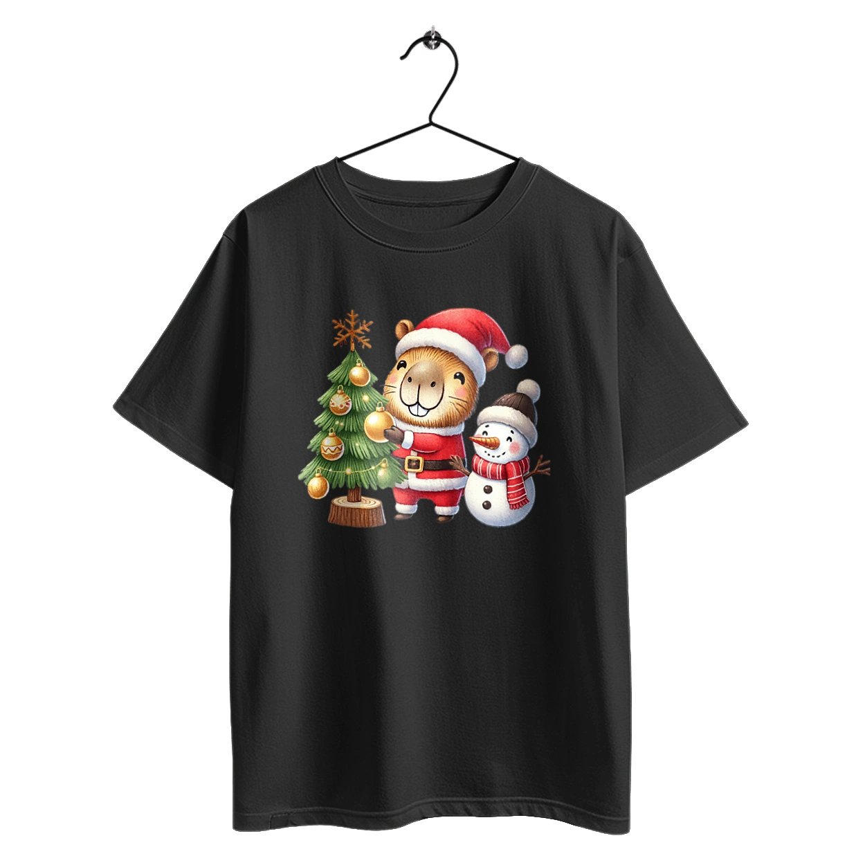 Рождественская капибара с ёлкой