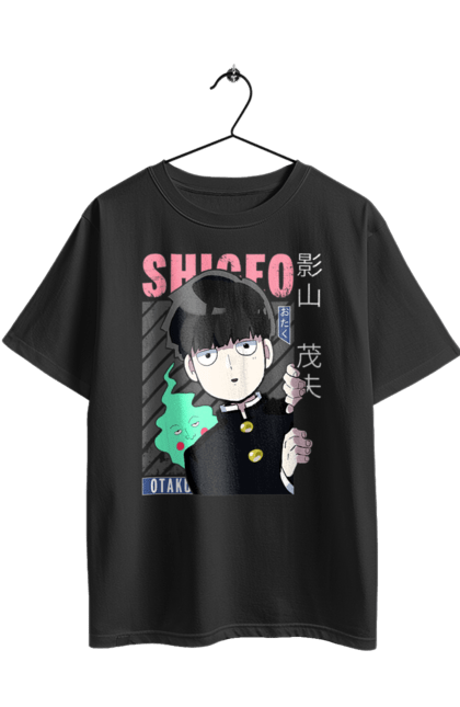 Футболка оверсайз з принтом "Mob Psycho 100". Anime, manga, mob psycho 100, shigeo kageyama, аніме, манга, моб, моб-вар ят 100, сігео кагеяма, шіґео каґеяма. 2070702