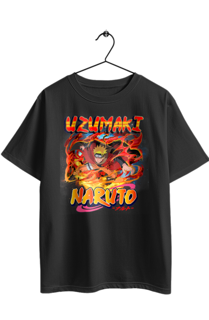 Футболка оверсайз с принтом Наруто. Naruto, аниме, манга, наруто, ниндзя, персонаж, сериал. 2070702