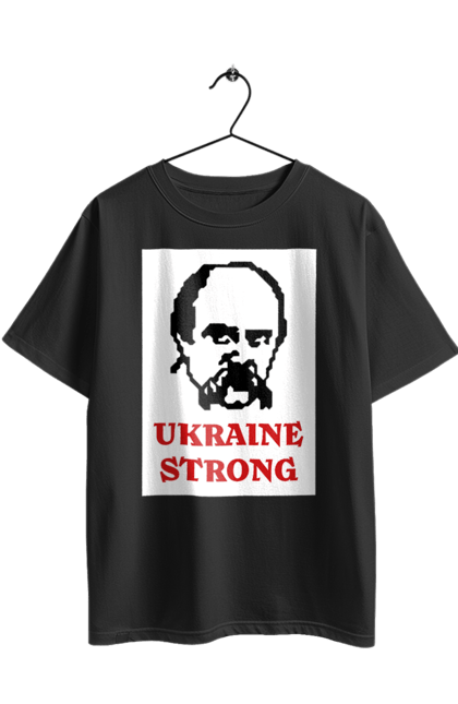 Футболка оверсайз з принтом "Тарас Шевченко". Бавовна, бавовнятко, війна, герб, доброго вечора, зсу, прапор україни, русский военный корабль, тарас шевченко, україна. 2070702