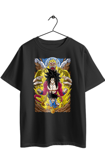 Футболка оверсайз з принтом "Перли дракона". Anime, dragon ball, goku, manga, vegeta, аніме, вегета, гоку, манга, перли дракона. 2070702