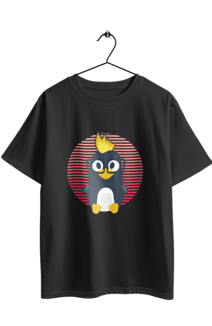 Футболка оверсайз з принтом "Лінукс". Айті, айтішнік, девелопер, іт, программіст, розробник. 2070702