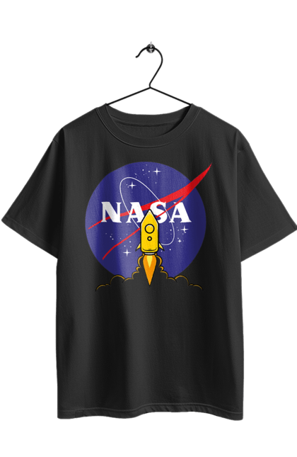 Футболка оверсайз з принтом "NASA". Nasa, авіація, астронавтика, дослідження, космонавтика, космос, наука, ракета, сша, технології. 2070702