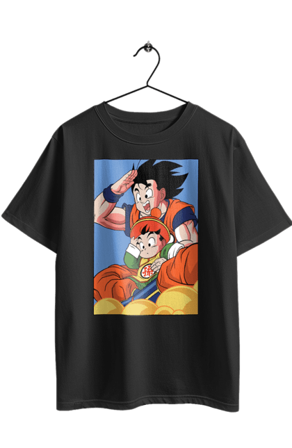 Футболка оверсайз з принтом "Перли дракона Гохан". Anime, dragon ball, goku, manga, аніме, гоку, гохан, манга, перли дракона. 2070702