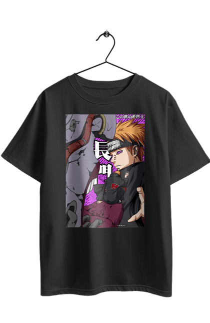 Футболка оверсайз з принтом "Наруто Яхіко". Akatsuki, naruto, акацукі, аніме, манга, наруто, ніндзя, пейн, персонаж, яхіко. 2070702