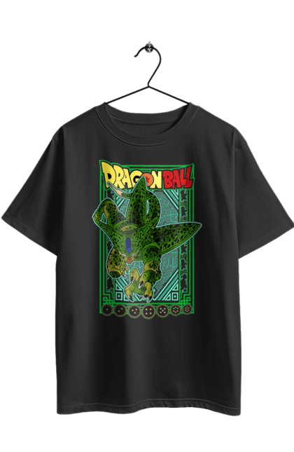 Футболка оверсайз з принтом "Перли дракона Селл". Cell, dragon ball, аніме, вегета, гоку, манга, перли дракона, селл. 2070702