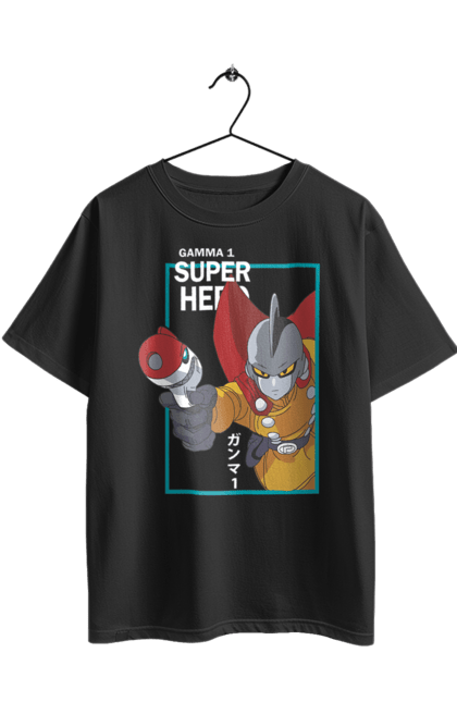 Футболка оверсайз з принтом "Перли дракона Гамма 1". Anime, dragon ball, dragon ball superhero, gamma 1, manga, аніме, гамма 1, манга, перли дракона. 2070702
