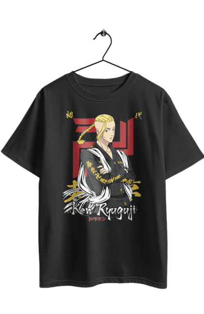 Oversized t-shirt with prints Tokyo Revengers Draken. Anime, draken, ken ryuguji, ken-chin, manga, serial, tokyo manji gang, tokyo revengers. 2070702