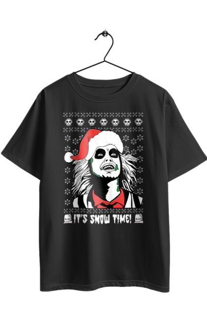 Футболка оверсайз з принтом "Бітлджюс". Beetlejuice, ghost, tim burton, warner bros, бітлджюс, жах, комедія, привид, тім бертон, фільм. 2070702