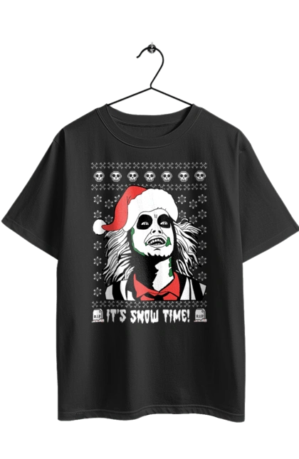 Футболка оверсайз з принтом "Бітлджюс". Beetlejuice, ghost, tim burton, warner bros, бітлджюс, жах, комедія, привид, тім бертон, фільм. 2070702